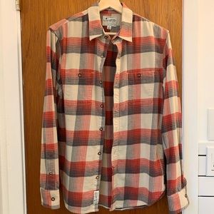 Lucky Brand red & White Flannel